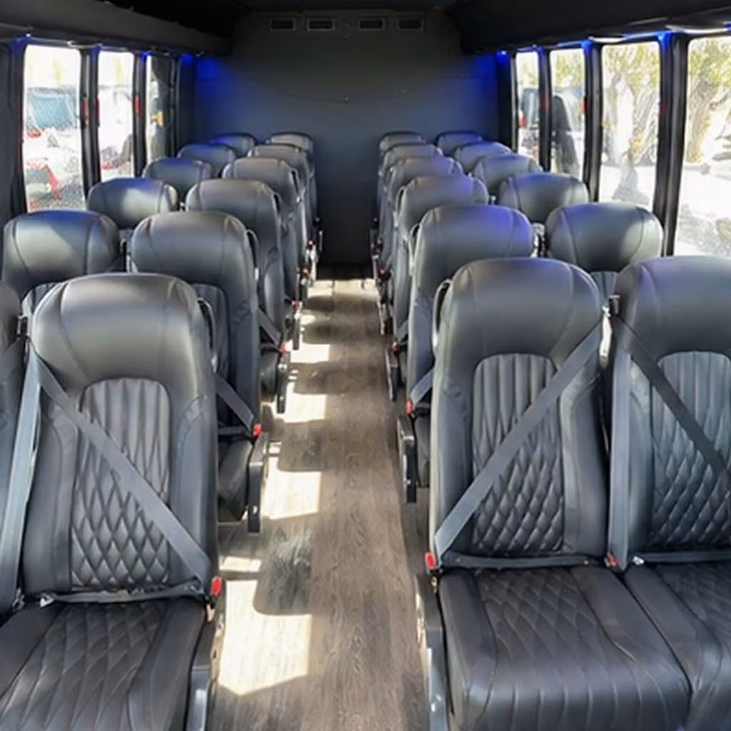 28 passenger minibus inside