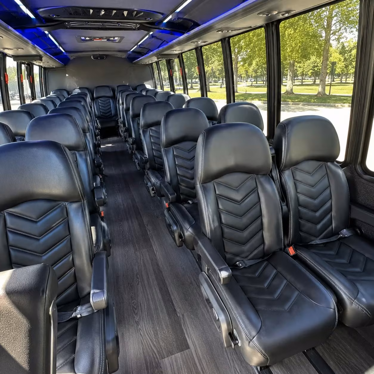 30 passenger minibus inside