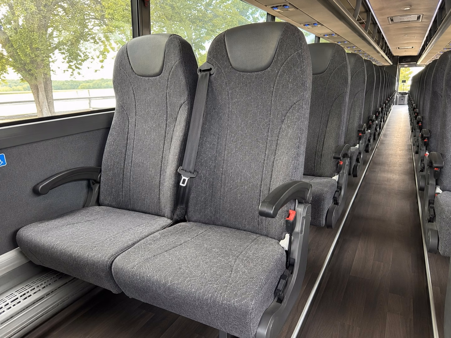 shreveport charter bus interior